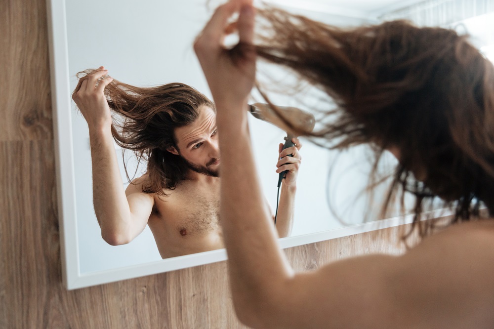 طريقة سشوار الشعر للرجال