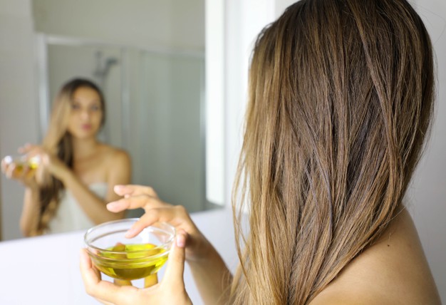 Olive oil for hair